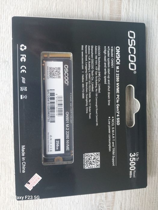 Ssd m2. 256 gb..