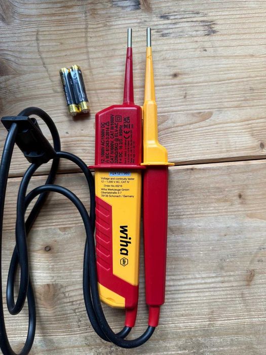 Tester de tensiune si continuitate Wiha 45216, 12-1.000 V AC, CAT IV