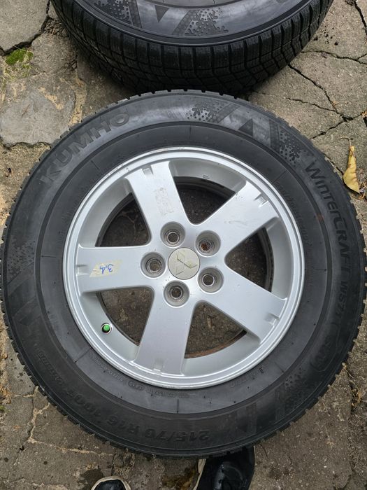 Джанти 16ки с зимни гуми 7.5мм за Mitsubishi 5x114.3