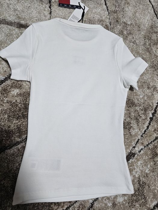Tricou Tommy Jeans alb marimea XS