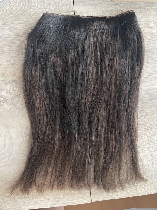 Halo extension, естенствена коса, тъмно кафяво