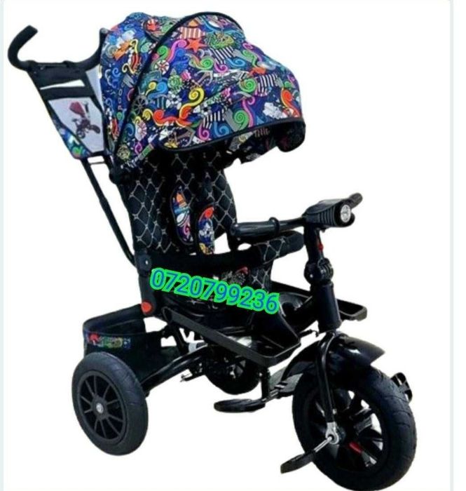 Triciclete copii  cu scaune rotativ+ poziția de somn 4in1