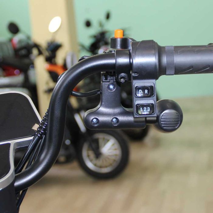 Двуместна CARGO електрическа триколка Max Motors CARGO LUX 1500W BLUE