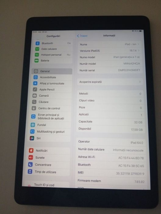 IPod Generația 7 Wi fi+ Celullar + Apple Pen