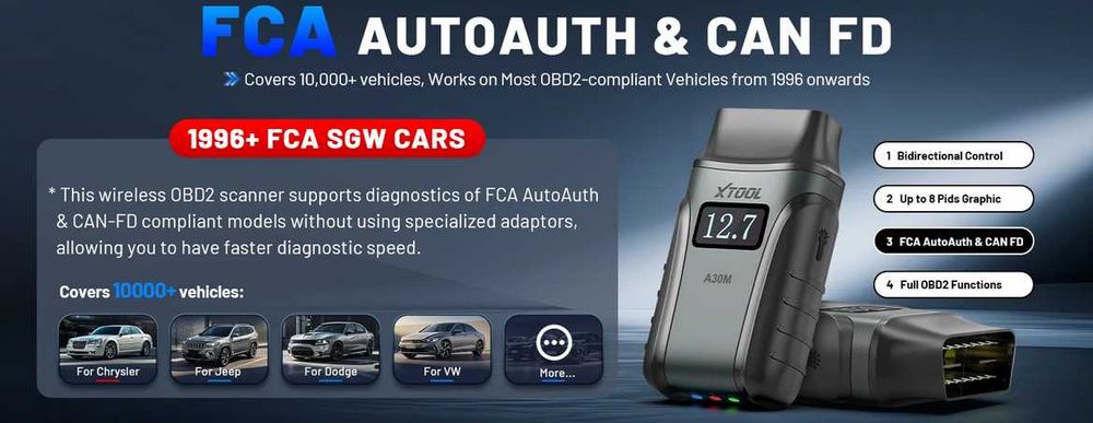 Продавам автомобилен скенер/диагностика XTOOL A30М, доживотен ъпдейт
