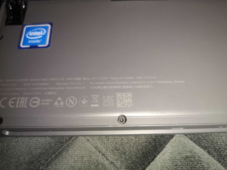 Laptop 2 in 1 Lenovo IdeaPad Duet 3 10IGL5 4G LTE Intel Celeron N4020 10.3" Touch IPS 4GB 128GB SSD Intel UHD Graphics 600 Windows 10 sticla sparta
