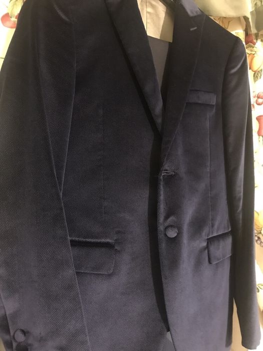 Costum Cavaliere Albastru din catifea, masura M