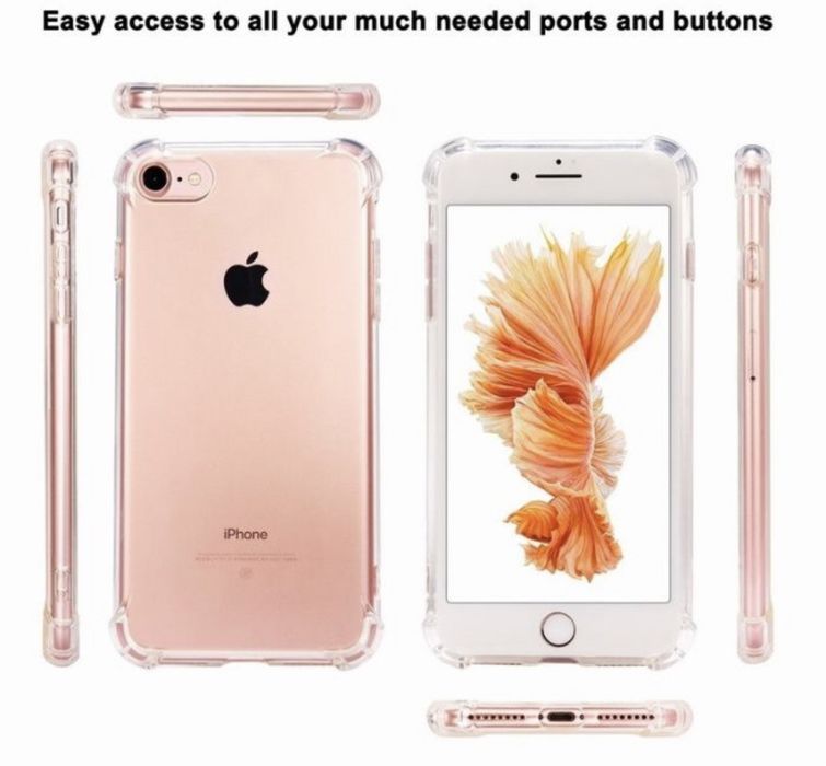 Husa/Bumper Protectie Colturi Silicon Iphone 7 8 PLUS SE 16E 17E