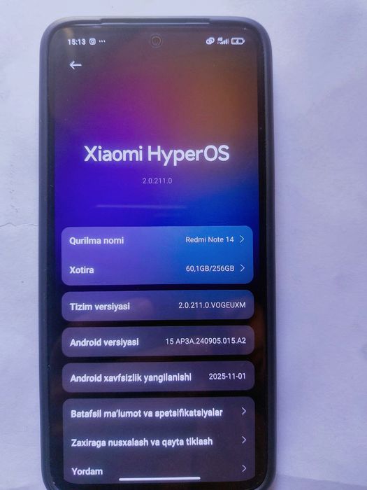 Redmi note 14  abmen