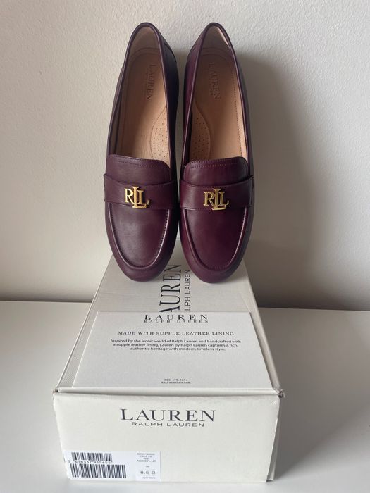 Нови кожени лоуфъри мокасини  «Lauren Ralph Lauren». Р.40
