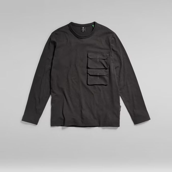 Оригинална карго блуза G-Star Raw Pocket M нова мъжка черна фланела