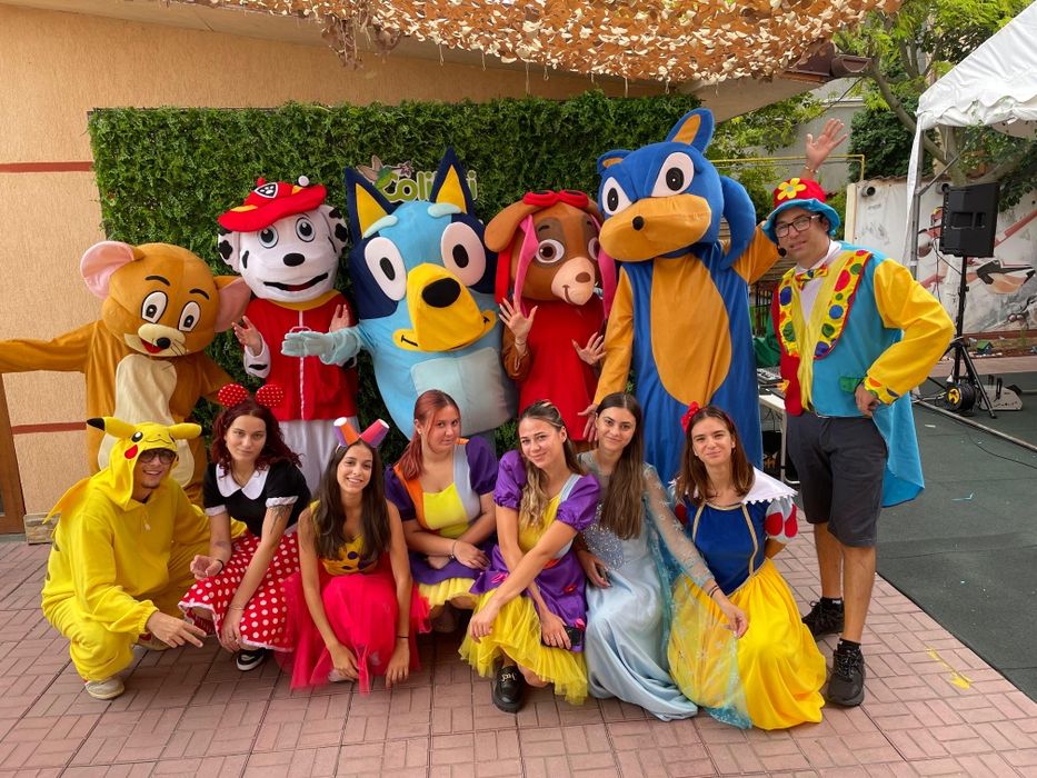 Tobogane gonflabile, bubble house, popcorn, vata de zahar, animatori, baloane face painting mascote