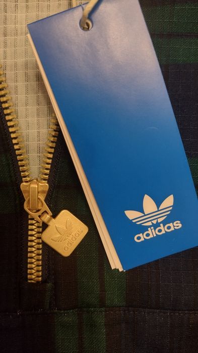 Jacheta barbati Adidas Originals, noua, bumbac, L, WindBreaker, verde