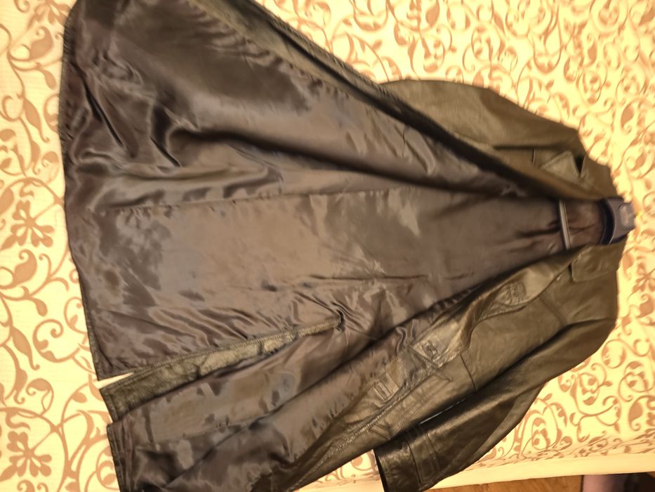 Плащ кожаный мужской