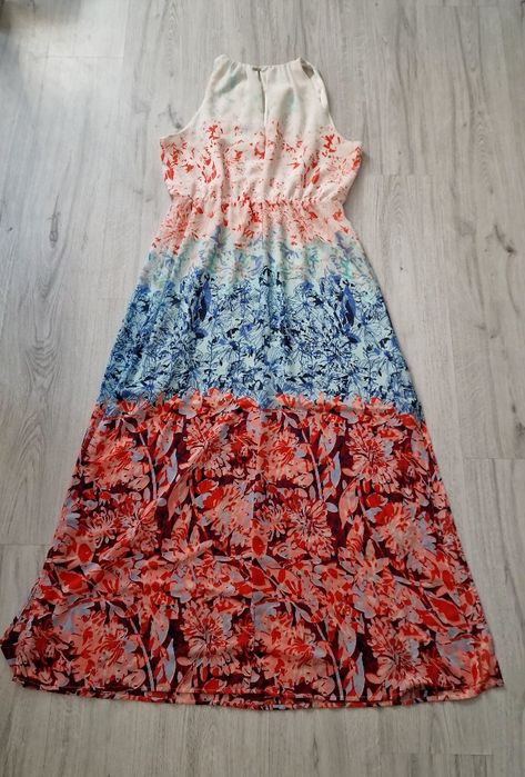 Дълга шарена рокля L/XL