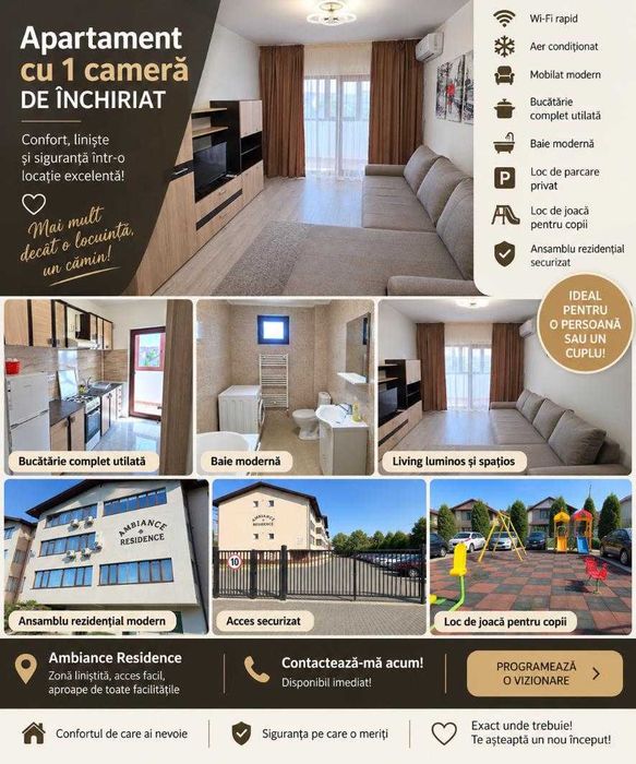 Inchiriez apartament cu o camera