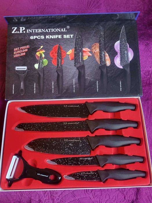 Комплект прибори за хранене  и метало-керамични кухненски ножове