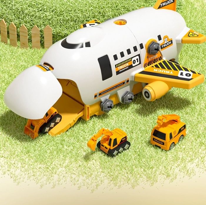 Avion de Jucarie 2 in 1 - Demontabil, Model Constructii, mini Vehicule
