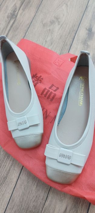 Кожаные мягкие балетки