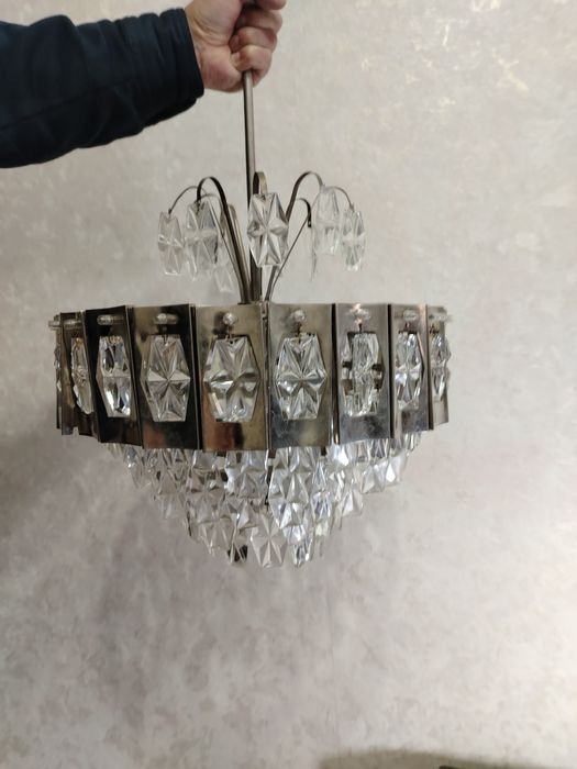 Люстра хрусталь чешский.