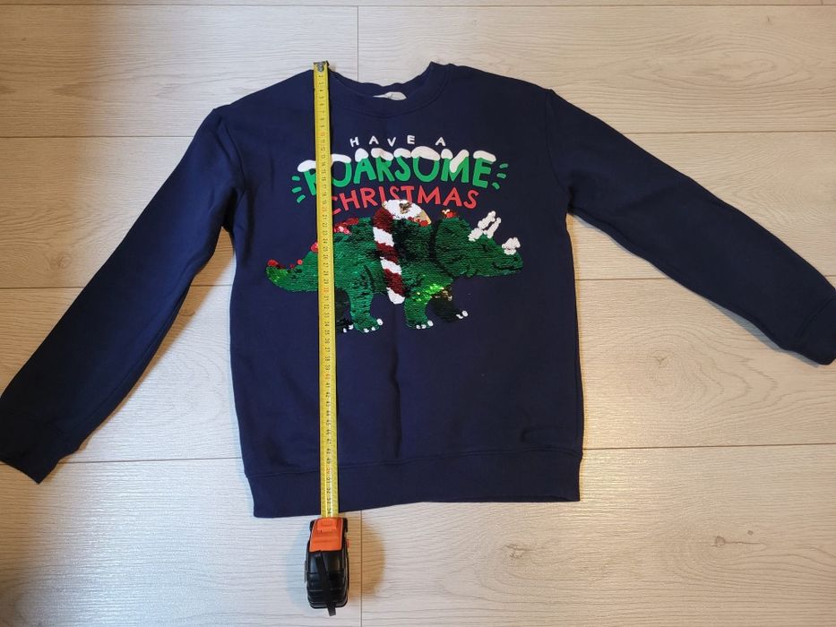 Bluza de Crăciun cu paiete reversibile H&M 134-140