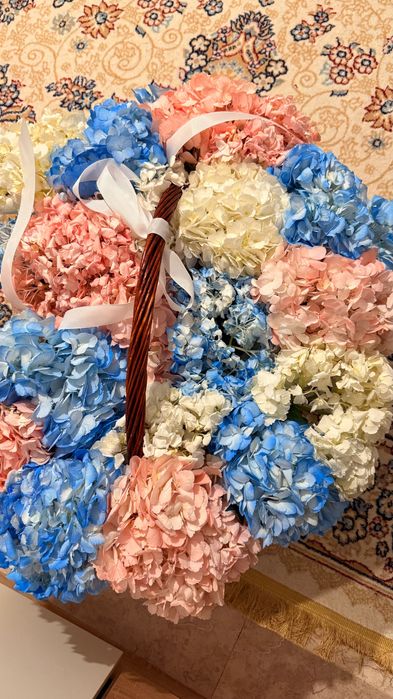 Цветы гортензии 19 шт