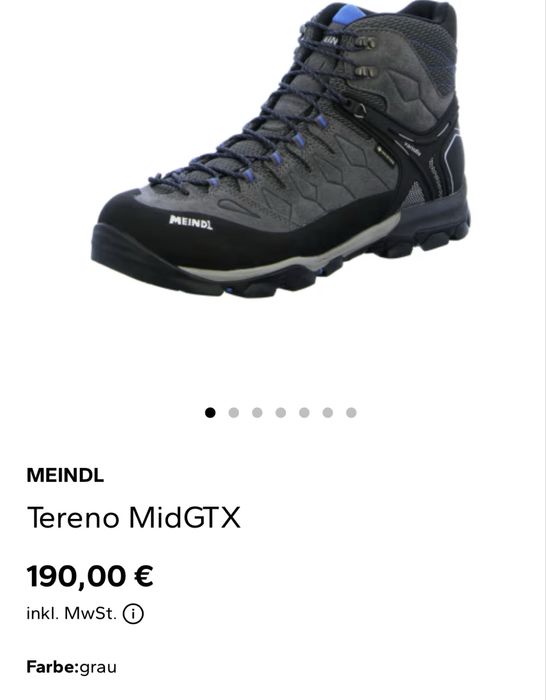 Мъжки туристически обувки MEINDL TERANO MID GORE-TEX . Размер 44
