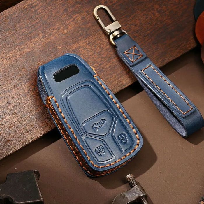 Кожен калъф за ключ Audi /Ауди A4 S4 A5 S5 Q7 TT Q5 SQ5