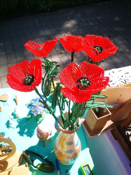 Букет из 5 маков.