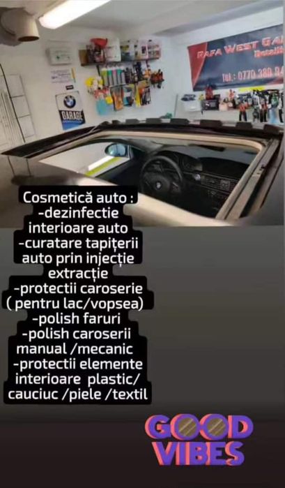 COSMETICĂ AUTO/Polish Faruri /eliminare zgârieturi/ caroserie/decolant