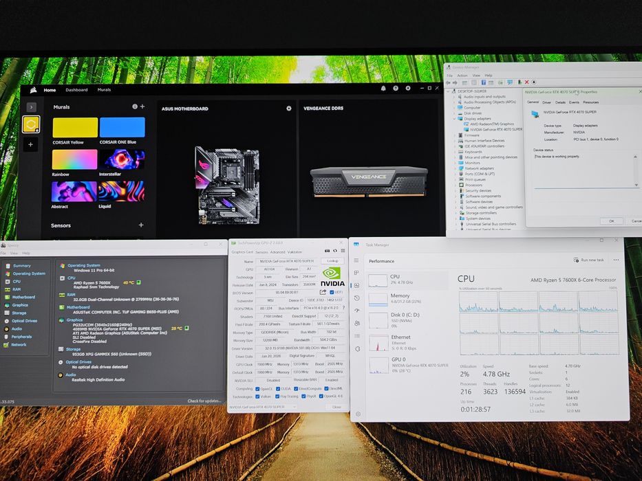 Pc Gaming Amd 7600X Rtx 4070 Super 32Gb Ddr5 1Tb NOU