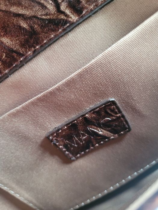 Дамска чанта Manc Lilith Brown Croc