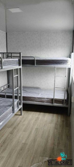 Кровать металлический двухъярусный.