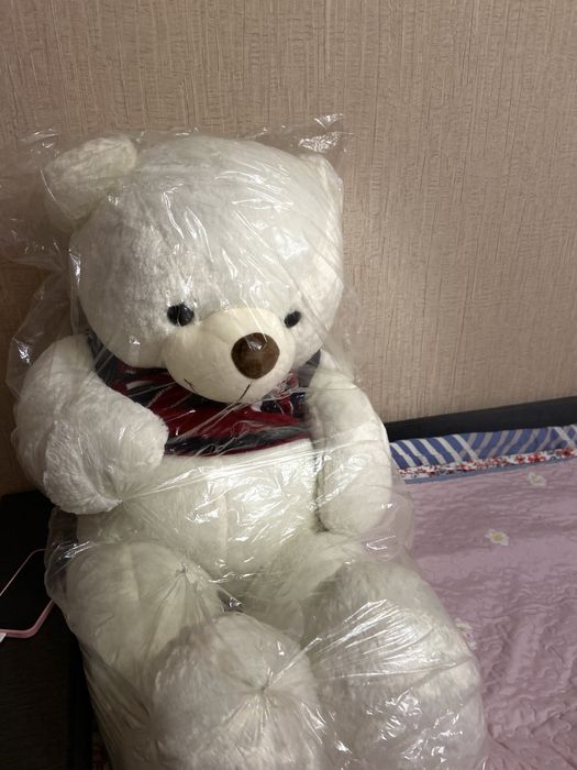 Мишка,подарочная ,плющевая