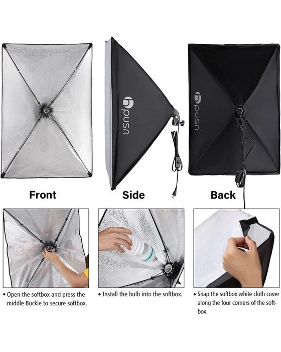 Комплект софтбоксов (2 шт). Стойка 2.1 м. Новое. Из США