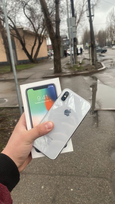 Айфон, X,  белый