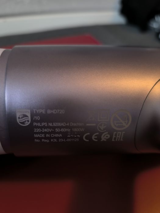 Uscător de păr Philips Seria 7000 BHD723/10, 1800W, Tehnologie ThermoS