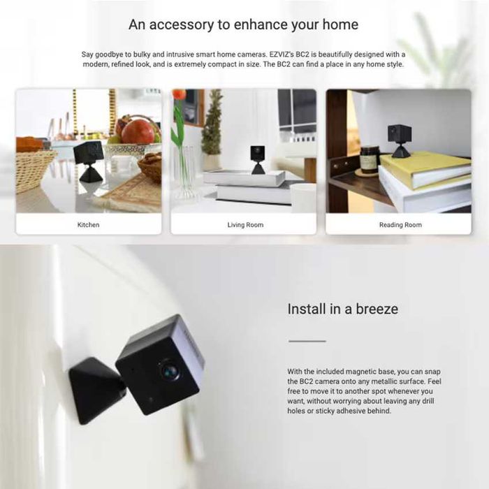Camera supraveghere wireless EZVIZ BC2 acumulator noua Sigilata