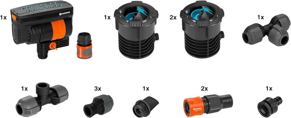 Нов Комплект за Напояване Gardena 8272-20, 216м2, 2 Водни Станции, 2 години Гаранция