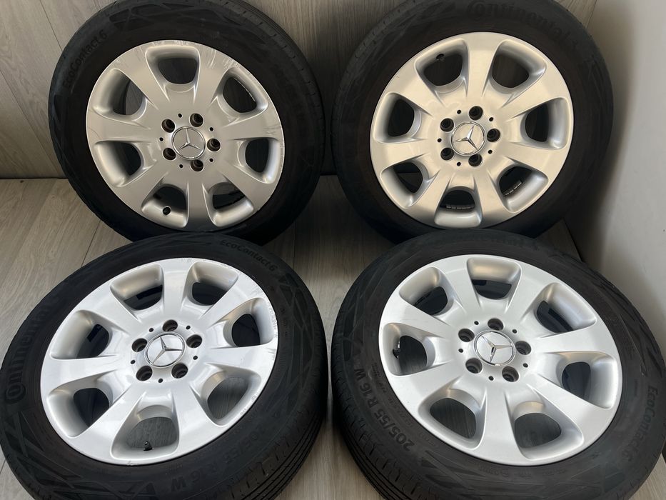 Оригинални джанти 16 цола 5х112 за Мерцедес с летни гуми 205/55/16