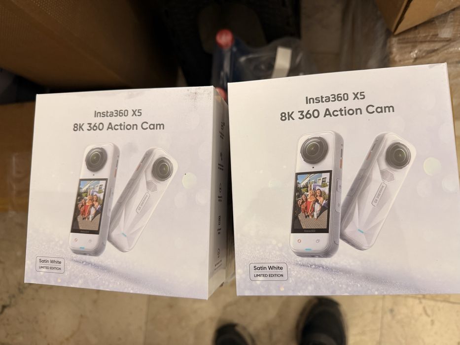 Camera actiune insta360 x5 8k satin white limited edition sigilate