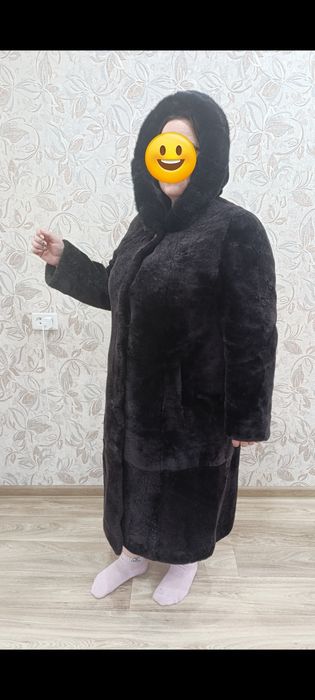 Шуба мутон+норка