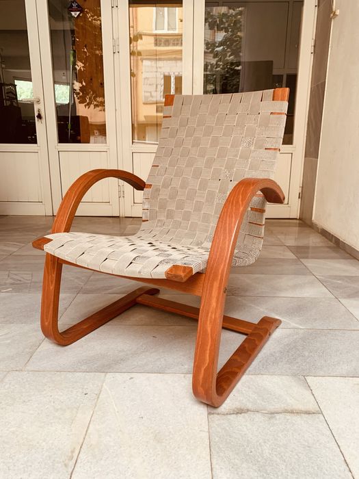 Скандинавски винтидж стол/кресло– огънато дърво, 50–70 г.