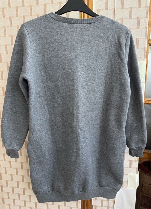 Свитшот длинный теплый (с начесом), разм. S