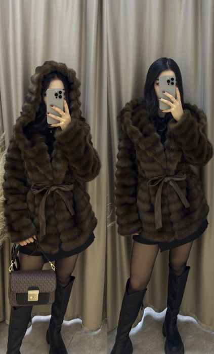 Продам эко шубу под соболь