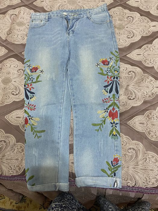 Джинсевые брюки