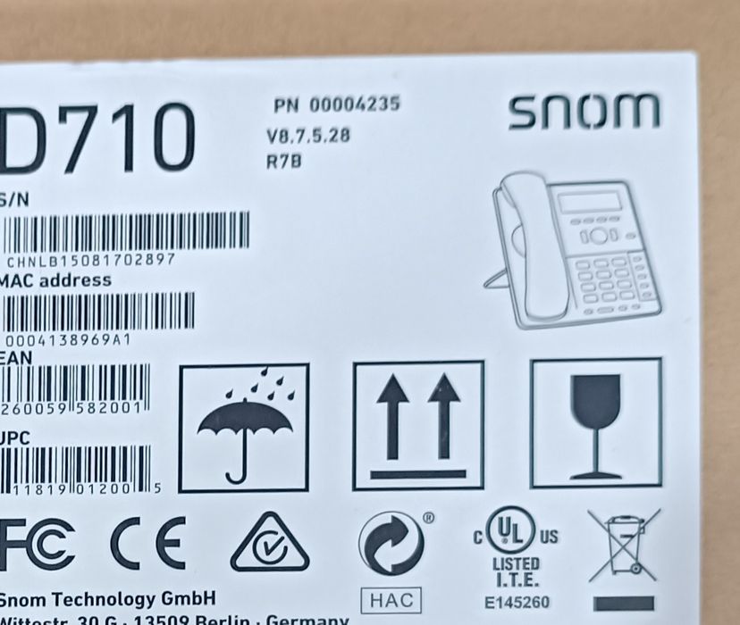 Sip телефон snom d710