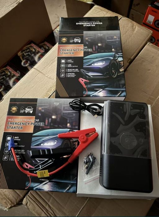 Прикуриватель насос фонарь powerbank многофункциональный