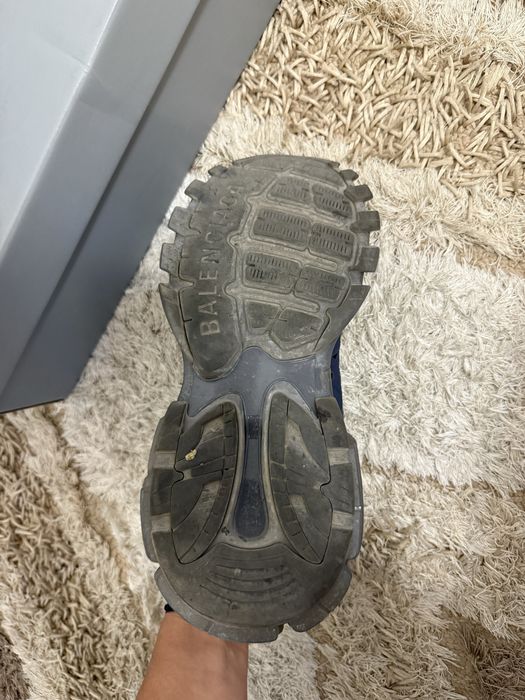 Balenciaga track navy blue clear sole 42