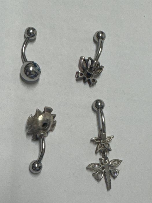 сребърни обеци за вежда 925